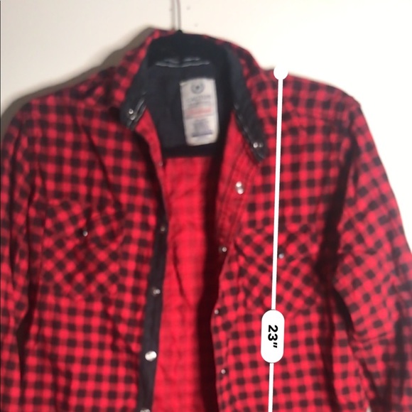 Cactus Black and Red Checker Button down - Picture 7 of 8